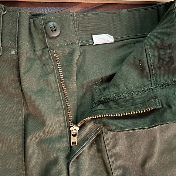 Vintage 1970s US Army Pants OG-507 Men 30X33 Green Canvas Vietnam Utility 507 - Picture 2 of 8